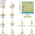 12pcs Pet Collar Bells with Fun Charms