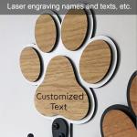 Personalized Pet Leash and Key Holder Wall Mount