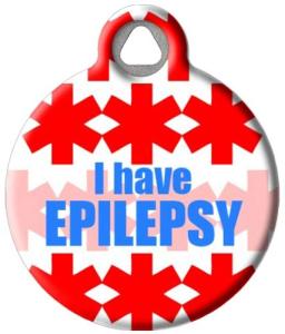 Custom Epilepsy Medical Alert Pet ID Tag