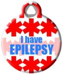 Custom Epilepsy Medical Alert Pet ID Tag