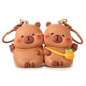 Cute Capybara Couple Keychains - 2 Pack
