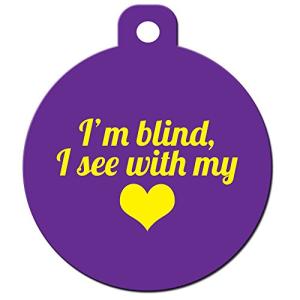 Personalized Medical Alert Pet ID Tag - Blind Pet