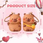 Cute Capybara Couple Keychains - 2 Pack