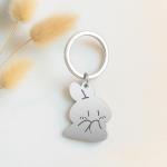 Cute Bunny and Carrot Keychains for Couples