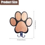 Personalized Pet Leash and Key Holder Wall Mount