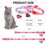 DILLYBUD Personalized Cat Collars - 2 Pack