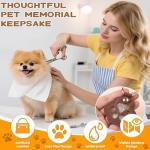 Paw Shaped Leather Keychains Set for Pets