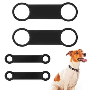 Silicone Dog Tag Holders - 4 Pack, 2 Sizes