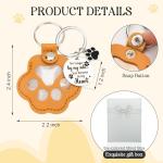 6 Pcs Pet Fur Memory Keychain Set