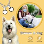 10 Pack Black Dog Tag Silencers with Chains