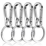 Stainless Steel Dog Tag Clips and Key Rings