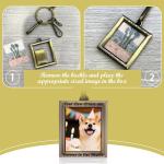 Personalized Pet Memorial Photo Frame Keychain