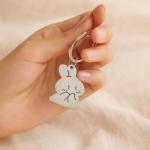 Cute Bunny and Carrot Keychains for Couples