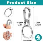 Stainless Steel Dog Tag Clips and Key Rings