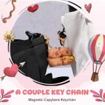Cute Capybara Couple Keychains - 2 Pack