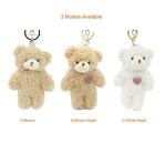 Bear Keychain Set - Cute Plush Bag Charms
