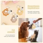 6 Pcs Pet Fur Memory Keychain Set