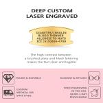 Olive Stretch Medical Alert Bracelet with Engraved ID Tag