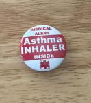 Asthma ID Set with Keychain and Pins
