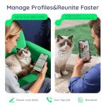 QR Code Dog Tag and Cat Tag, Scan to Reunite Faster, Waterproof and Durable, Lightweight and Quiet, Updatable Contact Info, Glow-in-The-Dark Green