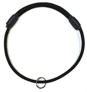 National Leash LARGE Dog ID Only Collar- The Original Snickers Collar- BLACK