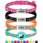 Personalized Reflective Breakaway Cat Collar with ID Tags