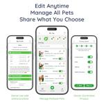 QR Code Dog Tag and Cat Tag, Scan to Reunite Faster, Waterproof and Durable, Lightweight and Quiet, Updatable Contact Info, Glow-in-The-Dark Green