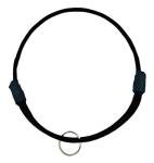 National Leash Mountain Rope Dog ID Collar- Lava Butte Black - Small (10"-16") Ultra Lite