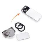 Paialco Stainless Steel Dog Tags Military Set Complete with Chains & Black Silencers