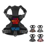 Custom No Pull Dog Harness, Soft Personalized Add Your Photo Pictures Vest Harness with Pet Name Phone Number for Small Medium Large Dog Puppy Pets