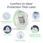 QR Code Dog Tag and Cat Tag, Scan to Reunite Faster, Waterproof and Durable, Lightweight and Quiet, Updatable Contact Info, Glow-in-The-Dark Green