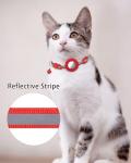 Personalized Reflective Breakaway Cat Collar with ID Tags