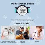 QR Code Breakaway Cat Collar with Instant Location Alerts - Leather Safety Collar with Bell & Smart ID Tag for Small and Big Cats, Emergency Contact Scan via QR (Black)