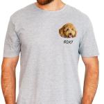 Customized Pet Face Photo Shirt, Add Your Pet's Photo and Name, Cat Mom Dog Mom, Pet Memorial Gifts for Dogs - Cats, Custom Cute Paws Picture T-Shirt, Sympathy for The Loss of Dog