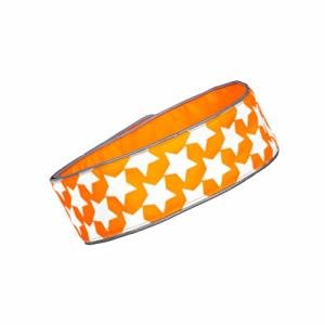 SafetyPUP XD Reflective Dog Collar – Blaze Orange Dog Collar, Adjustable Closure for a High Visibility Customizable Collar for Goats, Dogs, Deer, and Livestock. Reflective Stars Enhance Night Safety