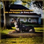 Personalized Tactical Dog Harness for Large Dogs with Custom Name and Phone Number, Adjustable No Pull Service Dog Vest with Handle for Heavy Duty Small Medium Extra Large Sized Dog - Black XL