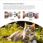 DOKITAG Cat Collar Breakaway with QR Code Name Tag, Pet ID Tag,Online Profile-Scan QR Receive Instant Pet Location Alert Email (Pink)