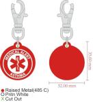 Asthma ID Set with Keychain and Pins