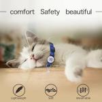 DOKITAG Cat Collar Breakaway with QR Code Name Tag, Pet ID Tag,Online Profile-Scan QR Receive Instant Pet Location Alert Email (Pink)