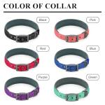 Personalized Metal Belt Buckle Dog Collar,Wide Heavy Duty Custom Dogs Name & Phone Number,Soft Neoprene Padding Adjustable Reflective Pet Collars for Large,Medium,Small Dogs,Purple