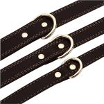 Personalized Dog Collar - Engraved Soft Black Vegan Leather - Custom Small Medium or Large Size with Name Plate (Large)