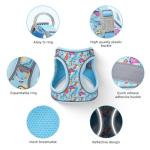 Step in Dog Harness and Leash Set, Flower Adjustable Easy Walk Puppy Harnesses, Soft Mesh Pet Vest Harness Small Size Dog Adjustable No Pull Dog Harness for Small Medium Dogs(Bee, M)