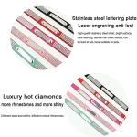 Soft Rhinestone Engraved Dog Collar and Leash Combo Set for Small Medium Large Dogs Custom Suede Leather Puppy Cat Pet Collars with Phone ID Tag/Pink-S