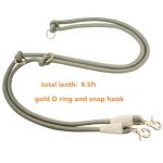 8.5ft Multifunctional Hands Free Nylon Rope Waist Dog Leash, Adjustable Shoulder Crossbody Walking Lead