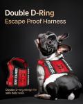 FAYOGOO Service Dog Vest for Small Dogs - Breathable Air Mesh Service Dog Harness with Leash & 6 Patches, Adjustable No-Choke Design for Walking, Travel & Public Access