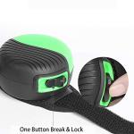 Retractable Hands Free Dog Leash, 360° Tangle-Free Heavy Duty Wrist Dog Walking Leash with 8.2 ft strong Cord and Reflective Nylon Tape, One Button Brake, Pause, Lock for Small Dog or Cat up to 55 lbs