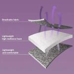 Patas Lague Dog Harness with Leash Set for Small Medium Dogs, No Pull No Choke Reflective Step in X Head Pet Harness Vest with Poop Bags and Dispenser, Adjustable and Padded, Purple Medium