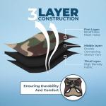 Best Pet Supplies Voyager Step-in Air Harness - All Weather Mesh, Reflective, No Pull Harness for Dogs, Cats - Secure with Hook & Loop Fastener, Buckle, Double D-Rings - Army/Black Trim, S