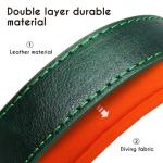 Personalized Leather Dog Collar, Deeply Engraved Leather Pet Collar for Small Medium Large X-Large Dogs and Cats Custom Dog Collar