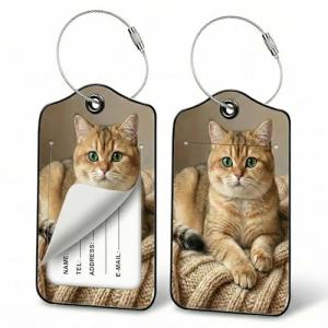British Shorthair Pet ID Luggage Tag Set
